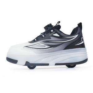 Износостойкая, легкая, амортизирующая, дышащая, нескользящая, детская обувь для подростков Wooden Rabbit, черный