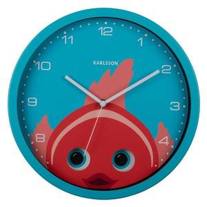 Настенные часы Karlsson Peekaboo Goldfish, 5x31x5 см, синий