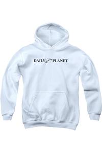 Толстовка с капюшоном Superman Daily Planet Logo для молодежи Gildan, белый