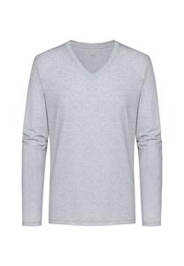 Майка/рубашка с длинным рукавом сухой хлопок mey, цвет Light Grey Melange