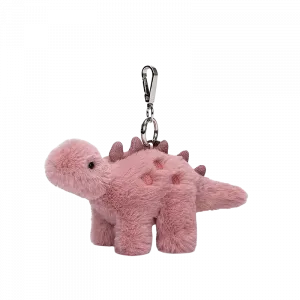 Игрушечный дракончик брелок плюшевый кулон высота 12см McHugs, розовый