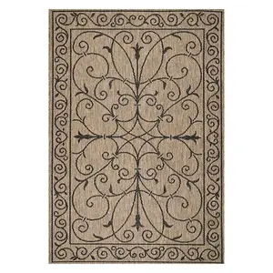 Коврик для улицы и дома в рамке Alexa со свитком Nuloom, 61x92 см