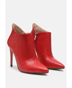 London Rag женские сапоги-стилеты Lolita с плетеной текстурой Rag & Co, красный