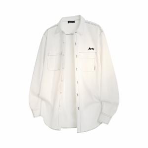 Рубашка Unisex Lapel Thin Others Jeep, белый