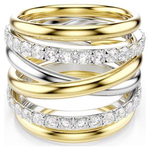 Кольцо Swarovski Hyperbola Cocktail Round Cut, белый