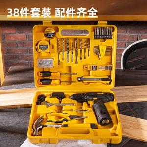 Набор инструментов для ремонта гастронома, многофункциональная ручная дрель, набор литиевых сверл, электрическая деревообрабатывающая специальная электрическая дрель DL1028L Deli