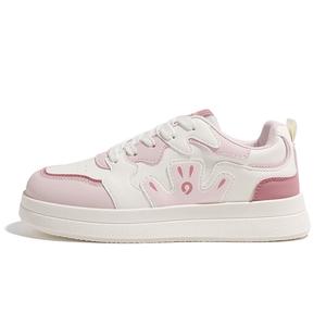 HUANQIU Легкие, амортизирующие, износостойкие, низкие кроссовки для скейтбординга, женские, бежево-розовые