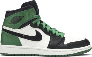 Кроссовки Air Jordan 1 Retro High Boston Celtics, белый