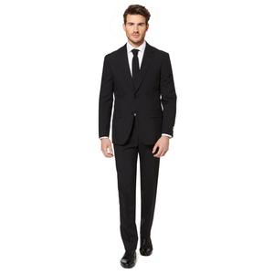 Мужской однотонный костюм и галстук Slim Fit OppoSuits, черный
