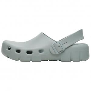 Birkenstock Сабо Birki Flow унисекс, серо-зеленые, стандартные, свободный крой