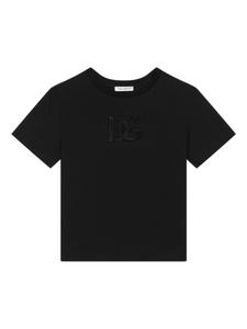 Dolce & Gabbana Kids футболка из джерси с логотипом, черный