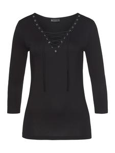 Рубашка с рукавами 3/4 черного цвета Laura Scott