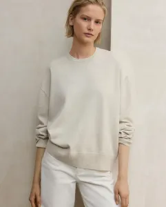 Женский джемпер из тонкой пряжи с круглым вырезом Ecoalf, бежевый