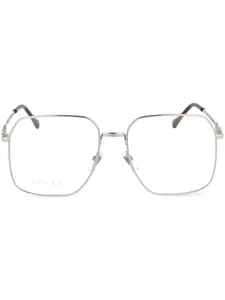 Очки с декором Horsebit Gucci Eyewear, серебяный