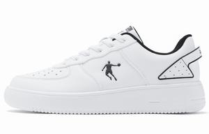 Кроссовки QIAODAN Skateboarding Shoes Men Low-top White/Black, белый/черный