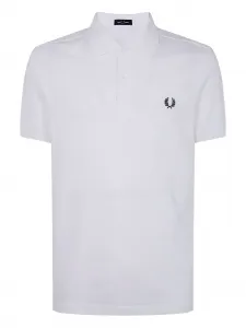 Рубашка поло с вышивкой Laurel Wreath Fred Perry, белый