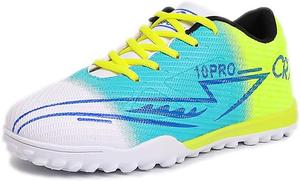 Футбольные бутсы для искусственного газона, спортивные тренировочные бутсы оранжевого, белого, черного, синего, желтого и розового цветов с градиентным рисунком Generic