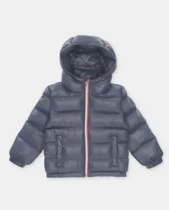 Детский пуховик с капюшоном синего цвета Martín Aranda