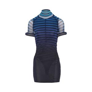 Платье Jean Paul Gaultier 3D Collar Short Dress, Black/Navy/Light Blue