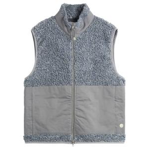 Сигнальный жилет - вручается концом. Folk, Soft Blue Curly Wool