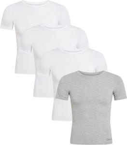 Футболки Calvin Klein для мальчиков с коротким рукавом, хлопковые, упаковка, 4 Pack - White/Heather Grey