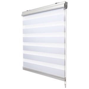 Двойные руленые шторы soldecor dk9 с кассетой 90/220 см белый Sol Royal, белый