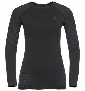 Odlo Женская куртка Performance warm eco women longsleeve black/new graphite grey XS