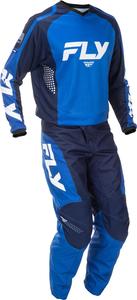 Защитный комплект экипировки Fly Racing F-16 Powersports для мотокросса, BMX и горного велосипеда - прочный, легкий и высокоэффективный., Blue/Dark Blue/White