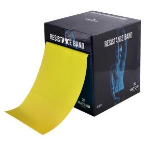 Коробка с лентами сопротивления - Лента сопротивления - Латекс - Унисекс - Можно укоротить - 45 метров MATCHU SPORTS, желтый