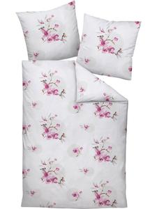 Janine Мягкое постельное белье Mako из жатой ткани розового цвета