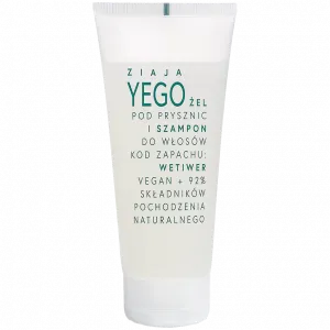 Ziaja Yego гель для душа и шампунь для волос 2в1 для мужчин Wetwiner, 200 мл
