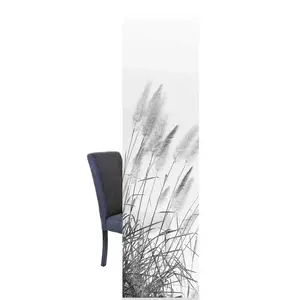 Раздвижная штора РАЗДВИЖНАЯ ШТОРА ИЗ ДЕКОРАТИВНОЙ ТКАНИ С ЦИФРОВОЙ ПЕЧАТЬЮ 'PAMPAS' На панельной каретке, 1 шт., ЦИФРОВАЯ ПЕЧАТЬ - ИНДИВИДУАЛЬНО ПОДРЕЗАЕМА Home Wohnideen, серый