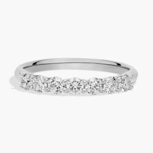 Кольцо с бриллиантами «Seven Sone Trellis» из платины (1/2 карата, чистота — HI / SI1-SI2) Blue Nile