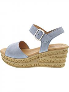 Gabor Синие сандалии на танкетке