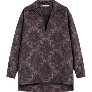 Макс Мара жаккардовая блузка MaxMara, фуксия