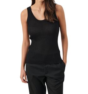 Жилет-топ Dariya в черном мерцающем цвете Part Two