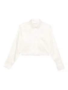 Шелковая рубашка Alexander Wang, белый