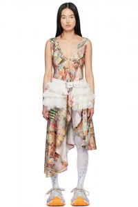 Тюльпановое миди-платье Collina Strada, мультиколор