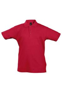 Рубашка поло Summer II из пике SOL'S, красный