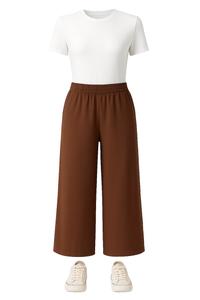 Широкие брюки Touche Prive, коричневый