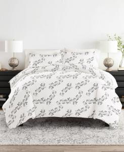 Комплект постельного белья Tranquil Sleep с узором, размер King/California King ienjoy Home, Grey Simple Vines