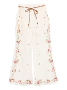 Брюки с цветочным принтом Patience Zimmermann, нейтральный