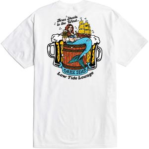 Мужская футболка с коротким рукавом "Три листа" Dark Seas, White