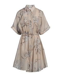 Мини-платье Brunello Cucinelli, песочный