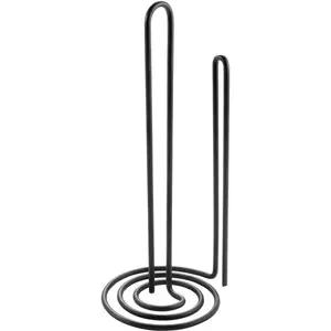 Держатель кухонных рулонов Metaltex My-Roll Lava с эксклюзивным покрытием TouchTherm, черный