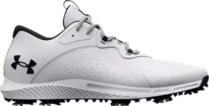 Бутсы Under Armour Charged Draw 2 Golf Wide White Black, белый