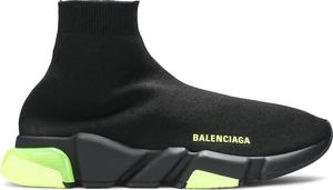 Кроссовки Balenciaga Speed Trainer Clear Sole - Black Yellow Fluo, черный