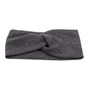 Ребристая повязка на голову для женщин, широкая Miniministore, цвет Dark Gray