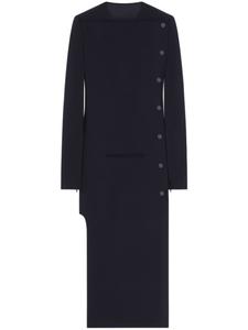 Courrèges пальто строгого кроя, черный