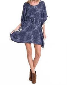 Богемное платье с кисточками в сером цвете Umgee, серый